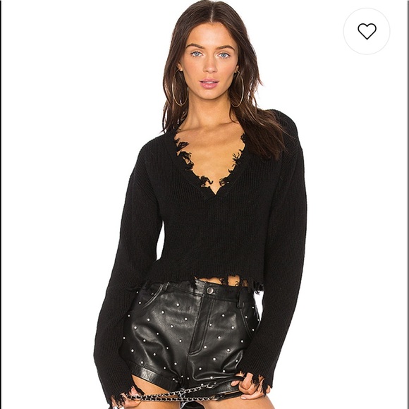 Lovers + Friends Sweaters - Lovers + Friends Prospect Sweater in Black- XS